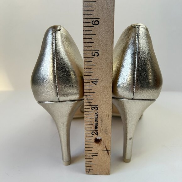 Cole Haan Shoes Gold Grand 360 Ambition Pumps Pointed Toe Stiletto - Picture 13 of 13